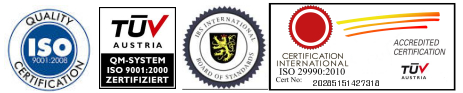 ISO 9001 QMS 29990 combo Logo